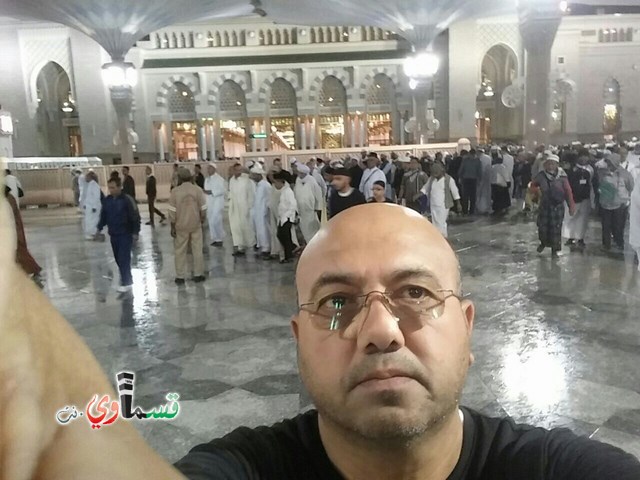 كفرقاسم :  وصول وفد الطائرة مدينة الحبيب محمد  ومجموعة صور لمعتمري  حافلة الاداري زهير بدير والكل بخير ويبعثون سلامهم للأهل